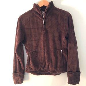 The North Face Glacier Fleece Women’s 1/4 Zip Jacket. Brown. Size Small.